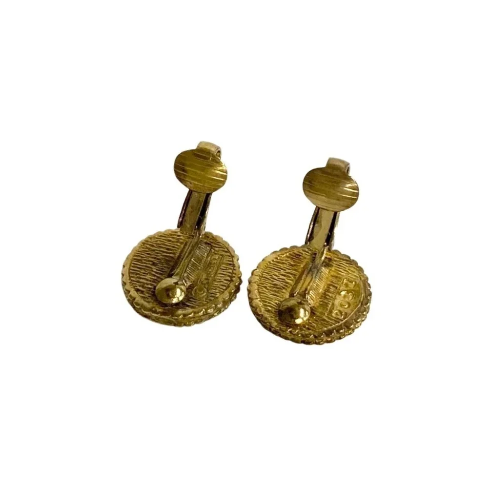 CHANEL gold earrings